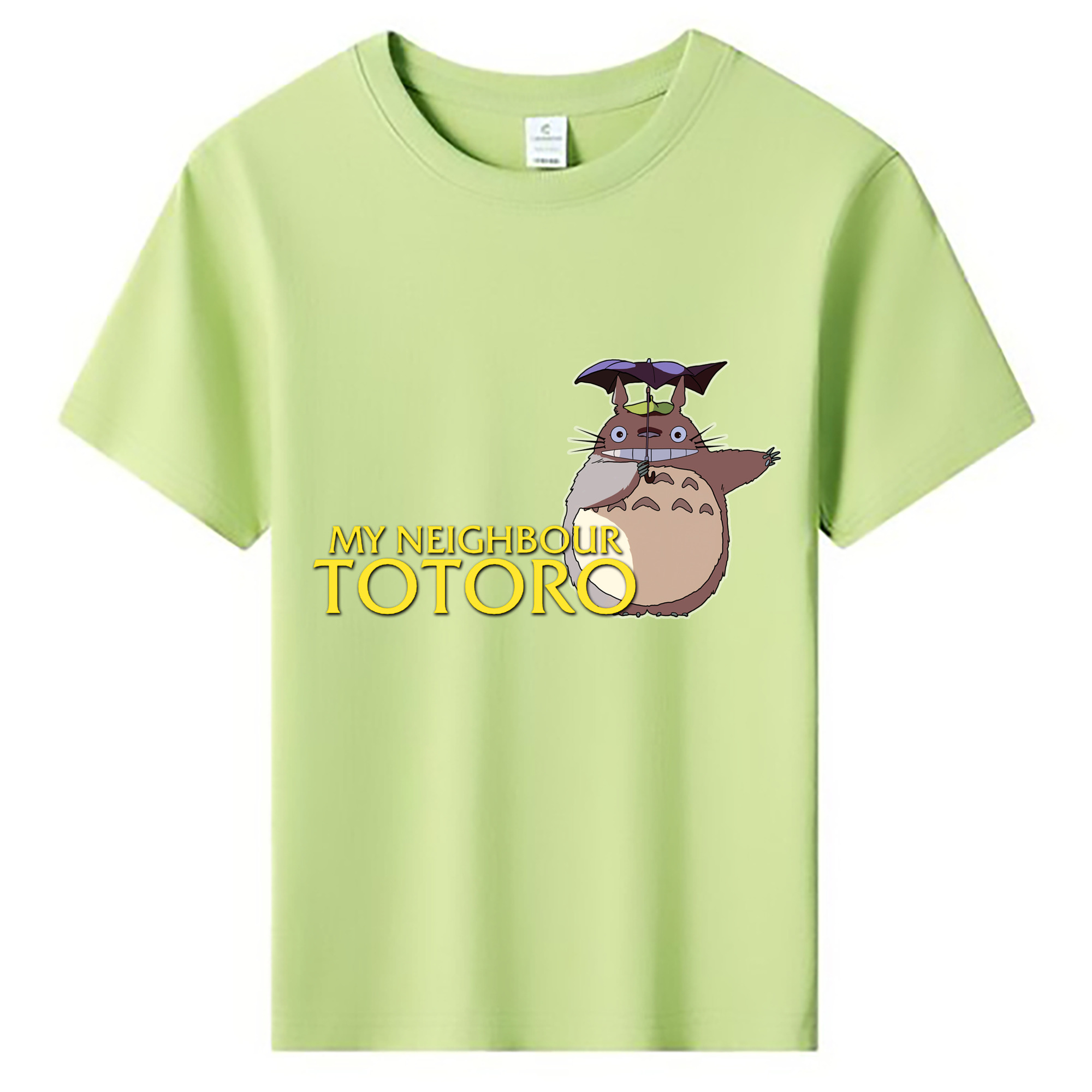 （画像用） となりのトトロ 草壁メイ 草壁サツキ My Neighbor Totoro Satsuki Kusakabe Mei Kusakabe 綿100％キッズTシャツ（フロントプリント）
